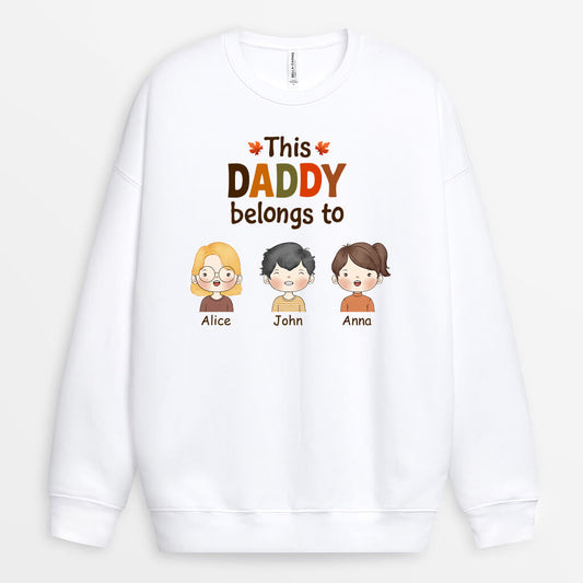 1215WUK1 Personalised Sweatshirt Gifts Fall Grandpa Dad