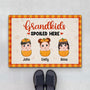 1226DUK1 Personalised Door Mat Gifts Pumpkins Grandkids