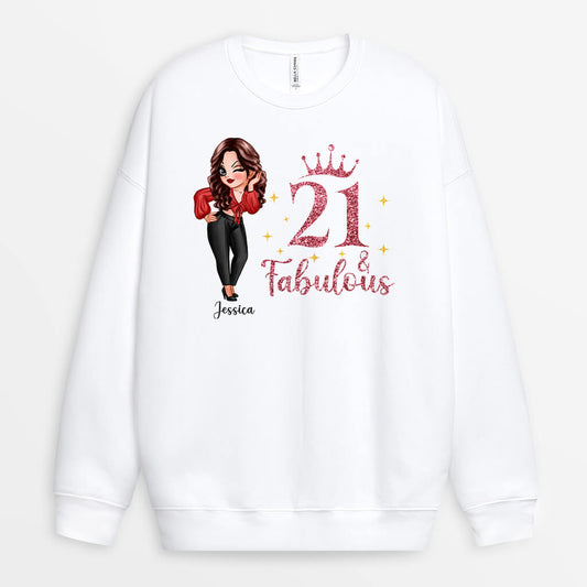 1231WUK1 Personalized Sweatshirts Gifts 21th Birthday Her
