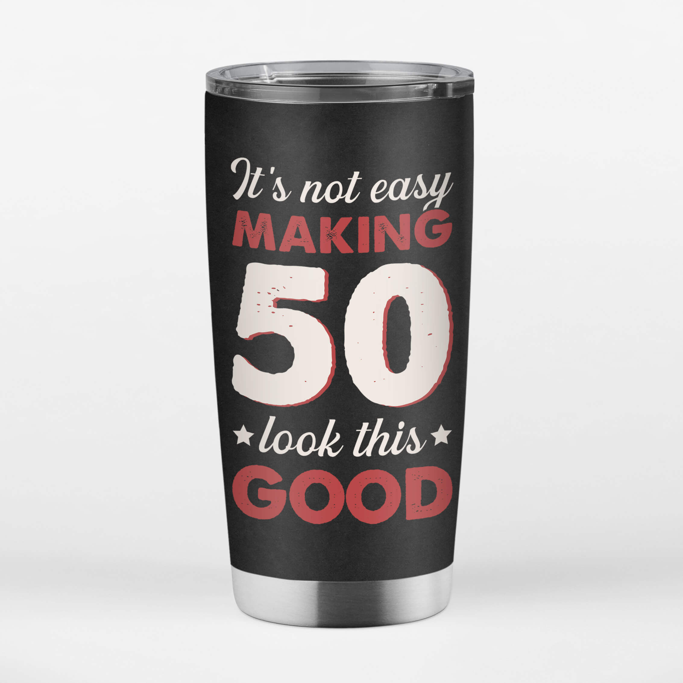 1233TUK3 personalised not easy making 40 look this good tumbler