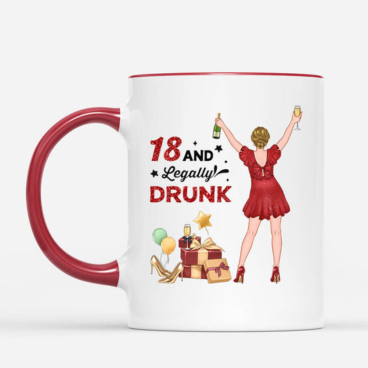 1234MUK2 personalised 18 and legally drunk mug