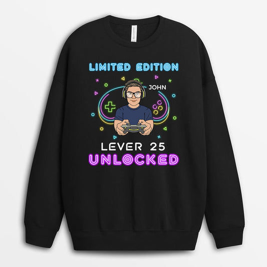 1241wuk1 personalised level 30 unlocked sweatshirt
