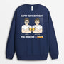 1247WUK1 personalised 30th birthday you deserve beer sweatshirt