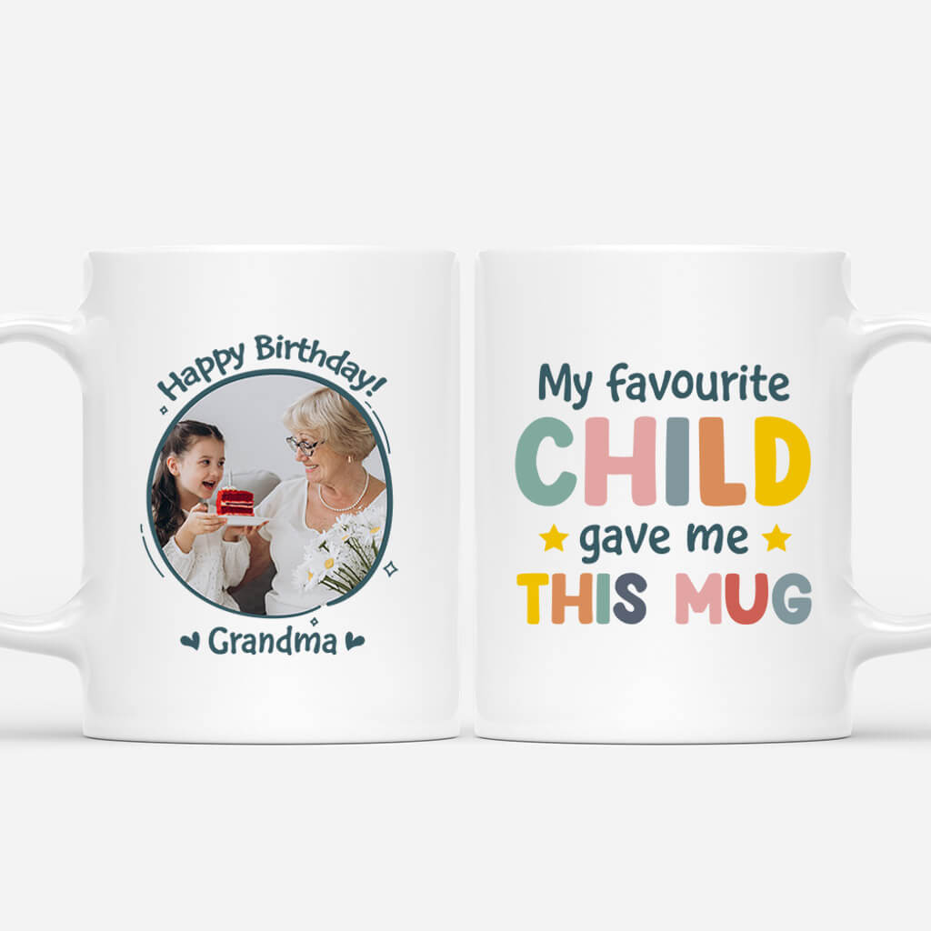 1249MUK1 personalised 60 my favourite child gave me this mug