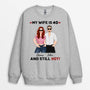 1250WUK2 personalised my wife husband is 40 and still hot sweatshirt
