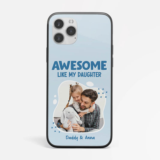 1255FUK1 personalised awsome like my daughter son children iphone 14 phone case