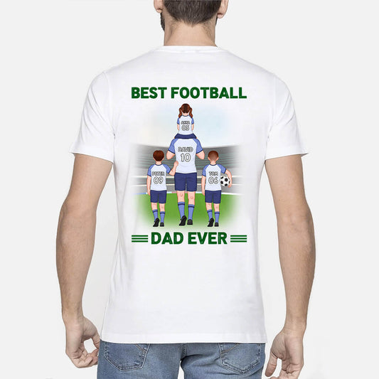 1256huk2 personalised best football dad ever hoodie