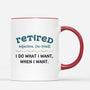 1259MUK2 personalised retired man i do what i want mug