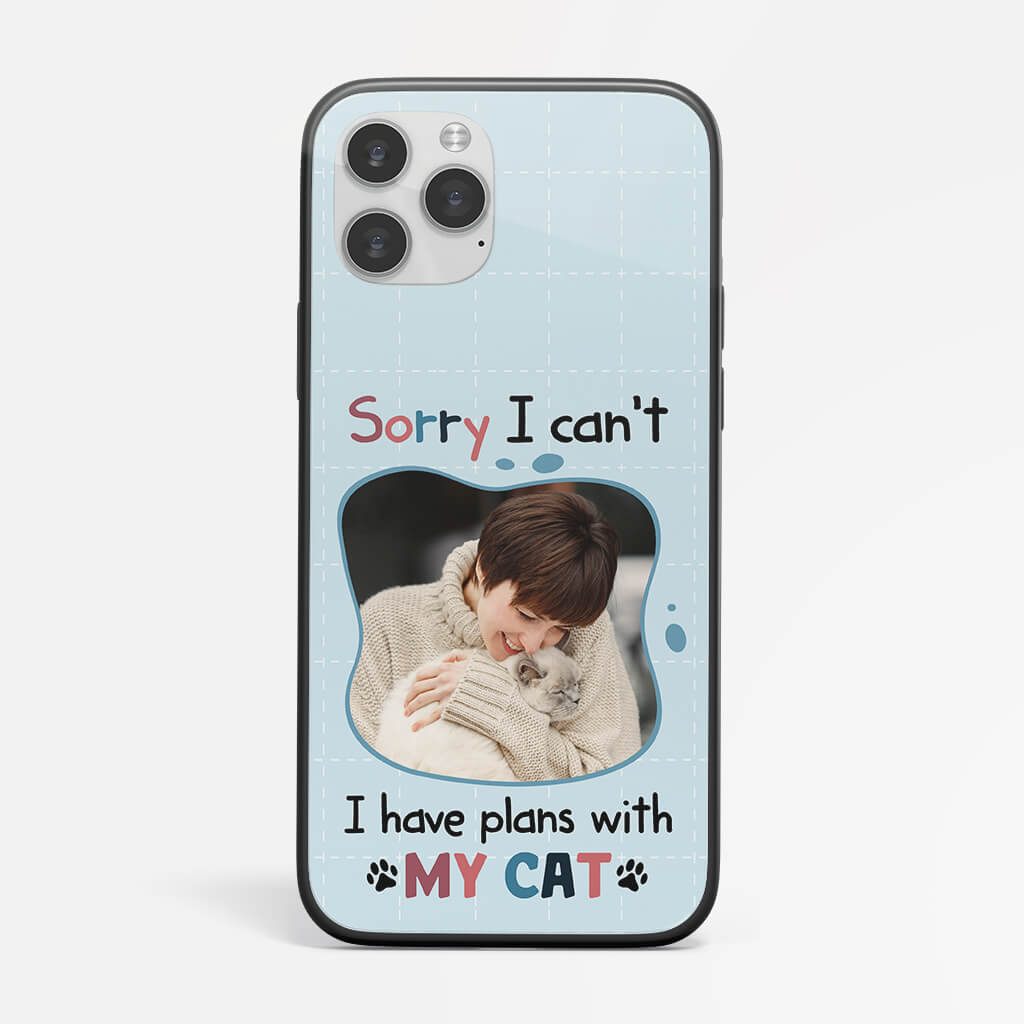 1266FUK1 personalised i have plans with my cat iphone 11 phone case