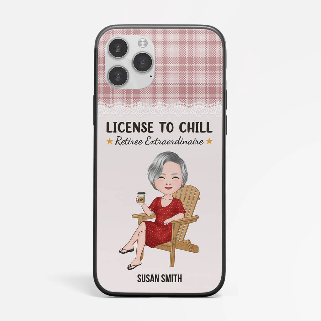 1268FUK2 personalised license to chill iphone 12 phone case_b148328c 23a1 47dd b709 2ff5fe08af66