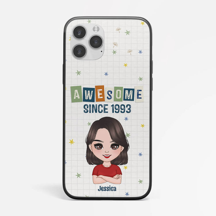Personalised Awsome Since 1993 iPhone X Phone Case - Personal Chic