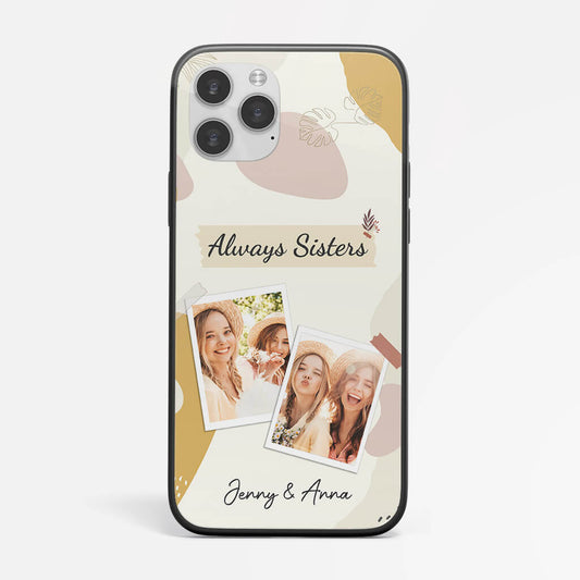 1276FUK1 personalised always sisters iphone 13 phone case