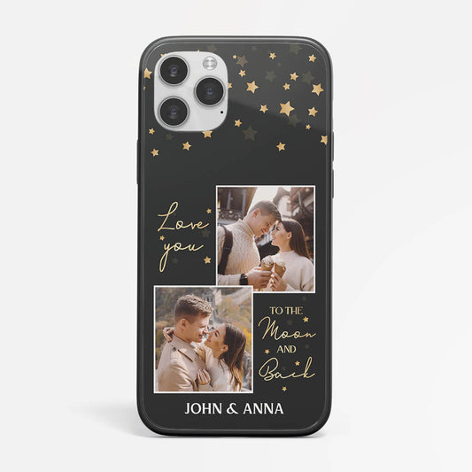 1279FUK1 personalized love you to the moon and back iphone 12 phone case