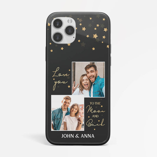 1279FUK2 personalized love you to the moon and back iphone 12 phone case_1