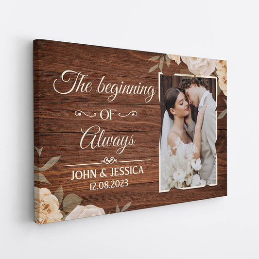 1280CUK2 personalised the beginning of always canvas