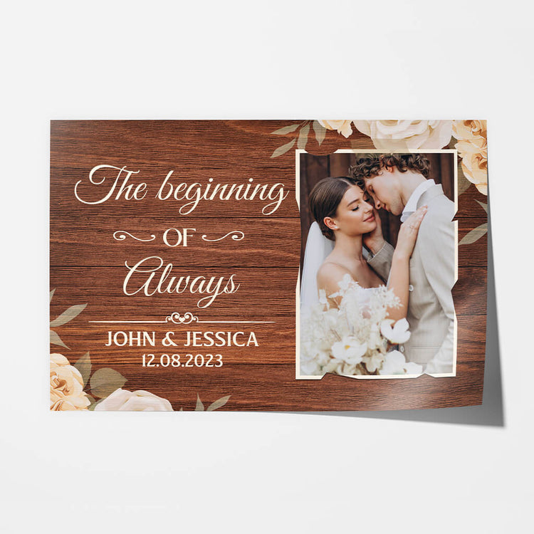 Personalised The Beginning Of Always Poster - Personal Chic