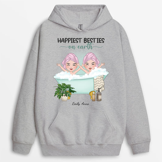 1282HUK2 personalised happiest besites on earth hoodie