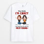 1283AUK2 personalised see me with my best friend t shirt