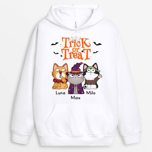 1294HUK1 personalised trick or treat hoodie
