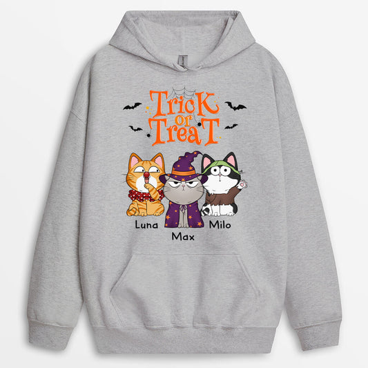 1294HUK2 personalised trick or treat hoodie