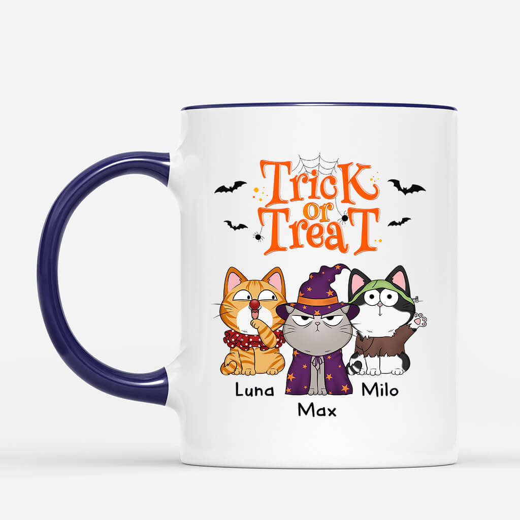 1294MUK2 personalised trick or treat mug