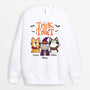 1294WUK1 personalised trick or treat sweatshirt