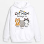 1295HUK1 personalised this cat mum dad belongs to hoodie