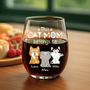 1295IUS2 custom gifts for cat lovers stemless cat wine glasses_ 1295I8N8D