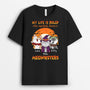 1303AUK1 personalised my life is ruled by monster t shirt