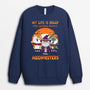 1303WUK2 personalised my life is ruled by monster sweatshirt