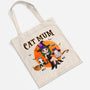 1310BUK2 personalised cat mom sitting on broom tote bag_2442cf8f eecd 42b8 946e f61bc57e0334