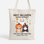 1316BUK1 personalised happy halloween human servant mug from fluffy cat tote bag