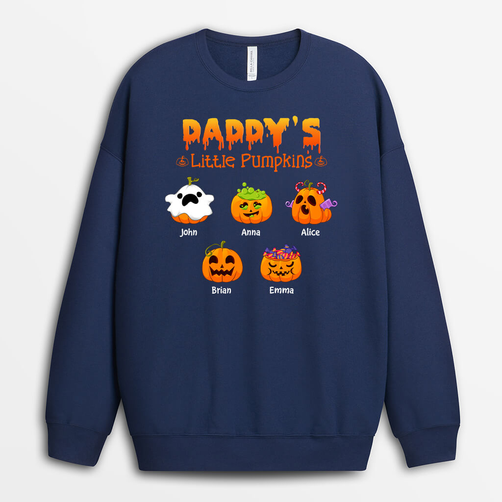 1318WUK1 personalised daddys little pumpkin sweatshirt