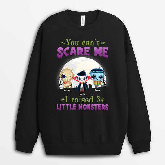 1320WUK1 personalised you cant scare me long sweatshirt