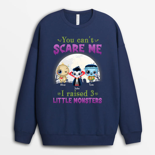 1320WUK2 personalised you cant scare me long sweatshirt
