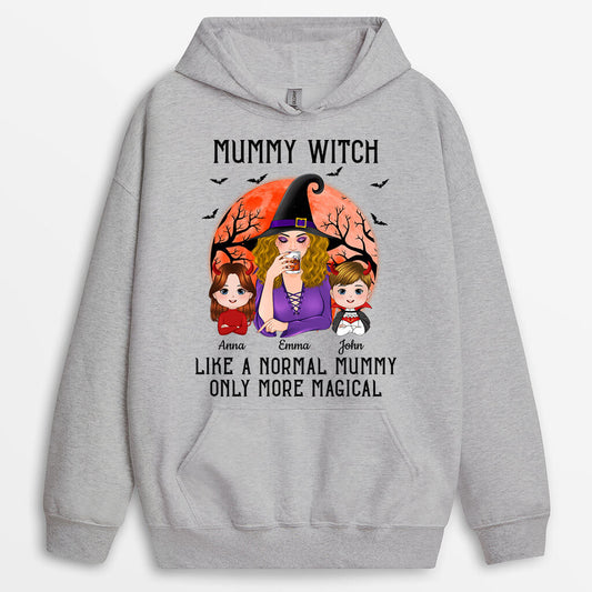 1324HUK2 personalised grandma witch like normal grandma halloween hoodie