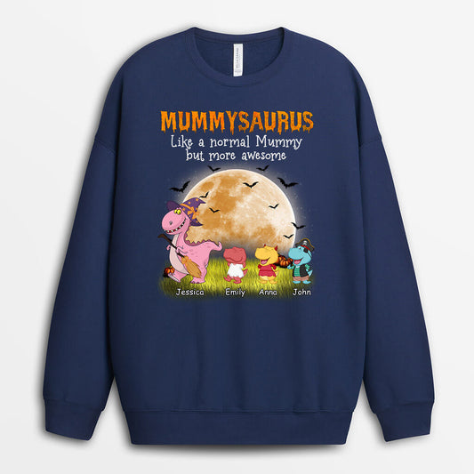 1326WUK1 personalised grandma dinosaur halloween sweatshirt