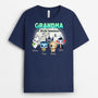 1330AUK1 personalised grandma of little monsters t shirt