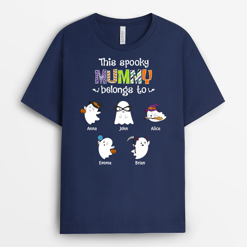 1332AUK2 personalised this mommy belongs to t shirt