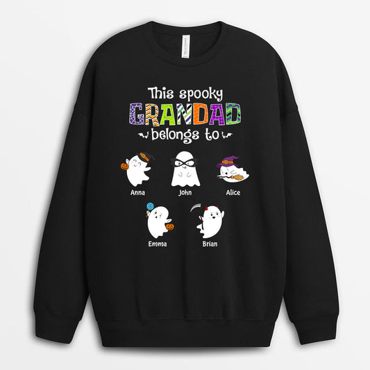1332WUK1 personalised this grandpa belongs to sweatshirt