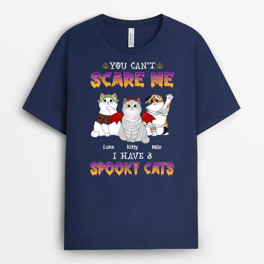 1336AUK1 personalised you cant scare me t shirt