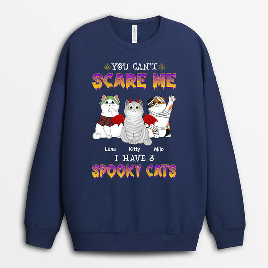 1336WUK1 personalised you cant scare me sweatshirt