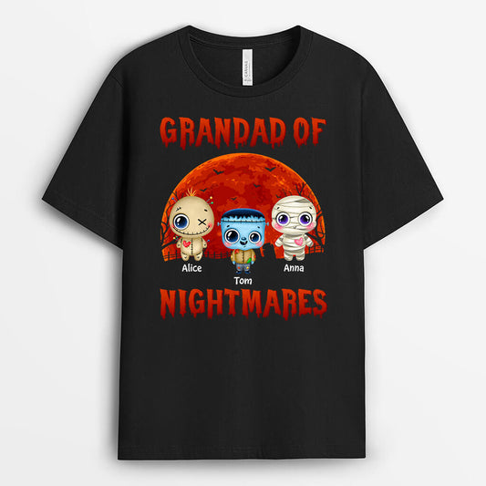 1340AUK1 personalised grandpas nightmares t shirt