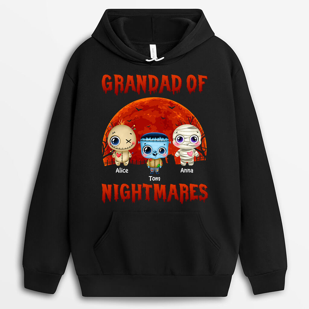 1340HUK2 personalised daddys nightmares hoodie