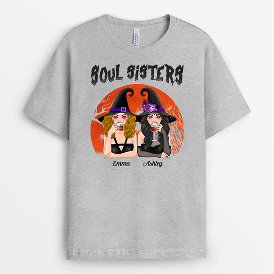 1344AUK2 personalised soul sisters t shirt