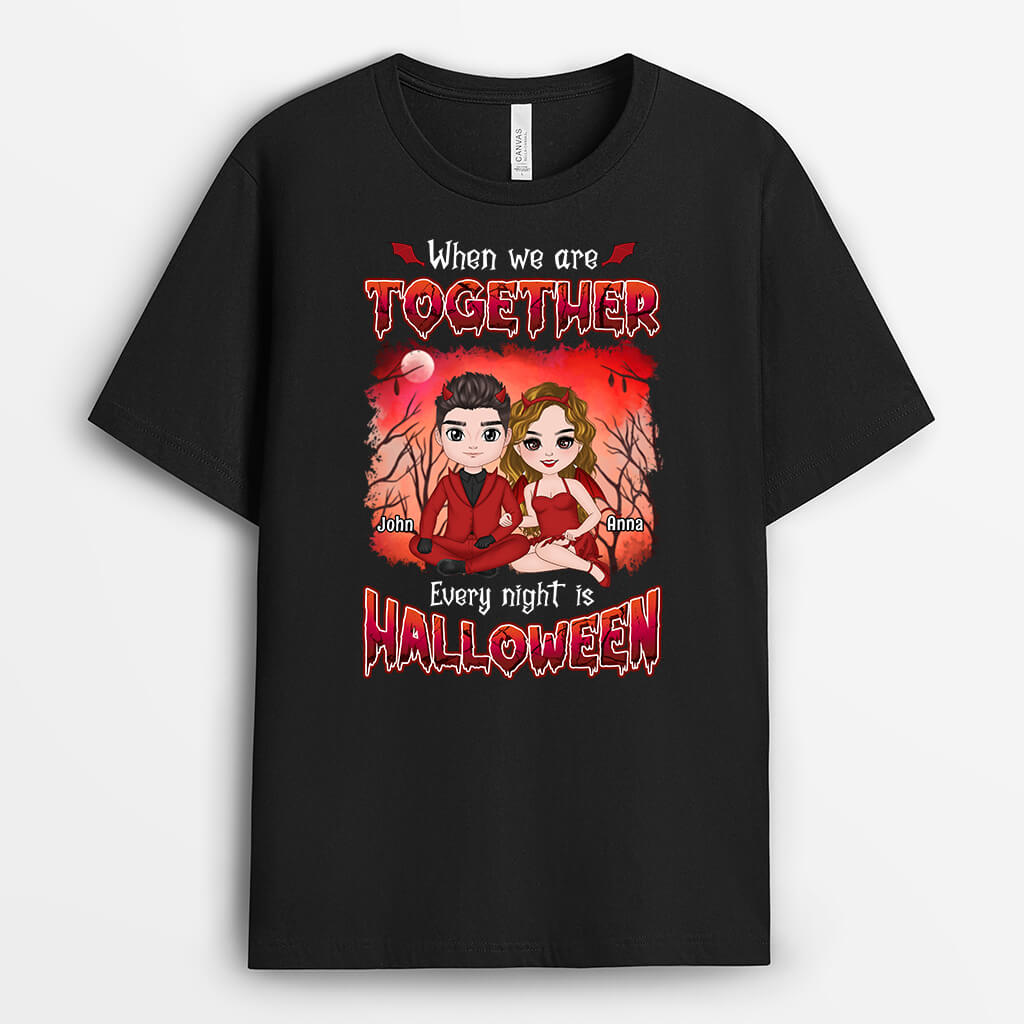 1345AUK1 personalised when were together t shirt
