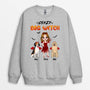 1348WUK2 personalised crazy dog witch sweatshirt