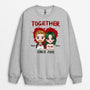 1350WUK1 personalised together since halloween sweatshirt