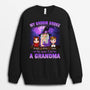 1357WUK1 personalised my broom broke now i_m grandma halloween sweatshirt