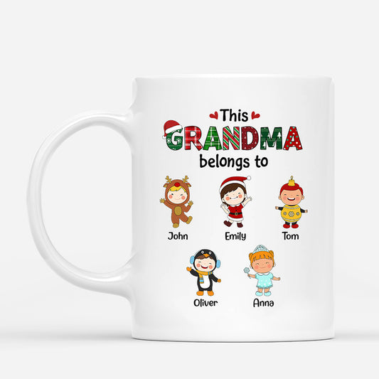 1366MUS1 personalized this grandma belongs to mug